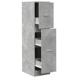 Berkfield Home Apothecary Cabinet Concrete Grey 30x41x118 cm Engineered Wood - Size: 30 x 41 x 118 cm - thumbnail 1
