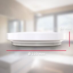 B.K.Licht White IP44 10W LED Bathroom Ceiling Light - thumbnail 5