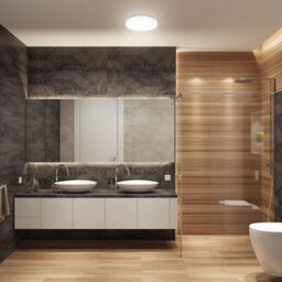 B.K.Licht White IP44 10W LED Bathroom Ceiling Light - thumbnail 4