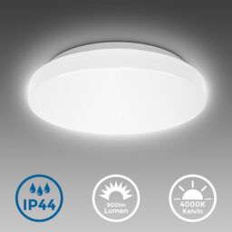 B.K.Licht White IP44 10W LED Bathroom Ceiling Light - thumbnail 2