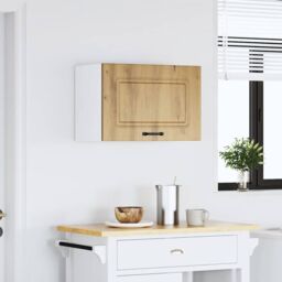 Berkfield Home Kitchen Wall Cabinet Kalmar Artisan Oak Engineered Wood in Brown - thumbnail 3
