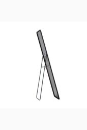 H&O Direct Black Bedroom Rounded Rectangular Floor Mirror Wall Mounted Full-Length Mirror, 47cm W x 157cm H - Size: 47 cm W x 157 cm H - thumbnail 3