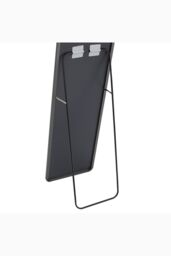 H&O Direct Black Bedroom Rounded Rectangular Floor Mirror Wall Mounted Full-Length Mirror, 47cm W x 157cm H - Size: 47 cm W x 157 cm H - thumbnail 5
