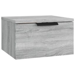 Berkfield Home Wall-mounted Bedside Cabinets 2 pcs Grey Sonoma 34x30x20 cm - Size: 34 x 30 x 20 cm - thumbnail 3