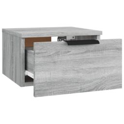 Berkfield Home Wall-mounted Bedside Cabinets 2 pcs Grey Sonoma 34x30x20 cm - Size: 34 x 30 x 20 cm - thumbnail 6