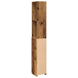 Berkfield Home Bathroom Cabinet Old Wood 25x25x170 cm Engineered Wood in Brown - Size: 25 x 25 x 170 cm - thumbnail 6