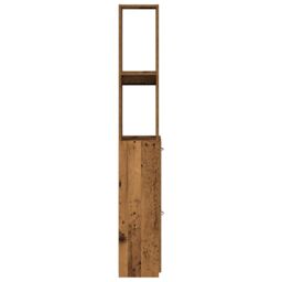 Berkfield Home Bathroom Cabinet Old Wood 25x25x170 cm Engineered Wood in Brown - Size: 25 x 25 x 170 cm - thumbnail 5