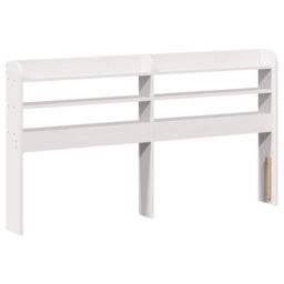 Berkfield Home Bed Frame with Headboard without Mattress White 140x200 cm - thumbnail 6