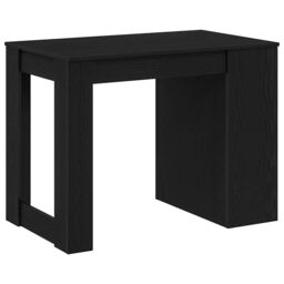 Berkfield Home Desk with Drawer & Shelf Black Oak 102x62x77.5 cm Engineered Wood - thumbnail 7