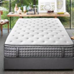 Stratus Interiors Duchess 5000 Pocket Hybrid Pillow Top Mattress - Luxury Comfort in White - Size: Super King - thumbnail 3