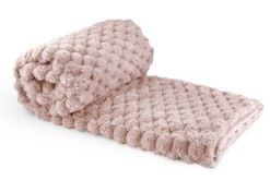 New Edge Blinds Leah Collection Deluxe Throw in Pink - Size: 127 cm x 152 cm - thumbnail 4
