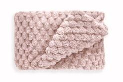 New Edge Blinds Leah Collection Deluxe Throw in Pink - Size: 127 cm x 152 cm - thumbnail 5