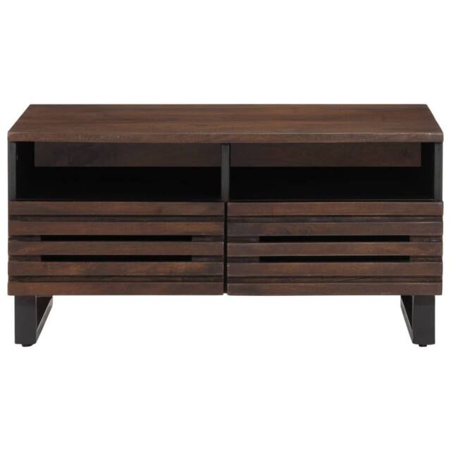 Berkfield Home Coffee Table Brown 80x55x40 cm Solid Wood Mango - Size: 80 x 55 x 40 cm - image 1