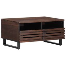 Berkfield Home Coffee Table Brown 80x55x40 cm Solid Wood Mango - Size: 80 x 55 x 40 cm - thumbnail 2