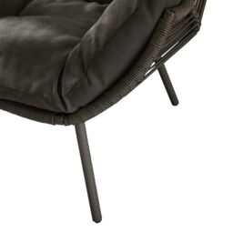 FurnitureboxUK Egg Grey Indoor / Outdoor Rattan Double Chair - thumbnail 7