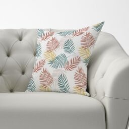 Warren Reed - Designer Palm Branches In Natural Colors Cushions in Green - Size: 60 cm x 60 cm - thumbnail 3