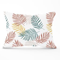 Warren Reed - Designer Palm Branches In Natural Colors Cushions in Green - Size: 60 cm x 60 cm - thumbnail 1