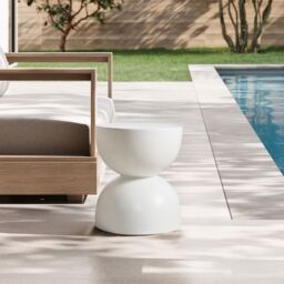 Nordlys Table Appoint End of Sofa Indoor Outdoor in White - thumbnail 3