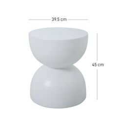 Nordlys Table Appoint End of Sofa Indoor Outdoor in White - thumbnail 5