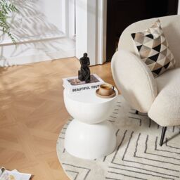 Nordlys Table Appoint End of Sofa Indoor Outdoor in White - thumbnail 4