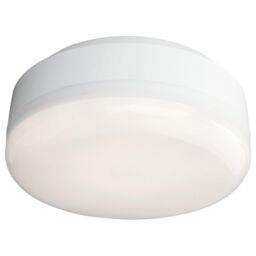 Netlighting Mini LED Bathroom Ceiling Flush Light White White Polycarbonate Diffuser IP44