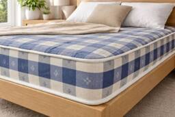 Chester & Oakley Budget Open Coil Spring Mattress - 6 INCH in Blue - Size: Double - thumbnail 5