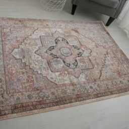 The Rug Shop UK Rose Traditional Easy to clean Machine Made Abstract Area Rug - Size: 200 cm x 290 cm