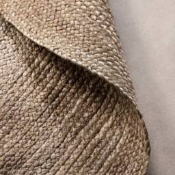 THE RUGS Jute Braided Round Rangpur Natural Rug Handwoven Flatweave in Brown - Size: 200 cm diameter - thumbnail 5
