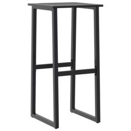 Berkfield Home 3 Piece Garden Bar Set Black Powder-coated Steel - thumbnail 4
