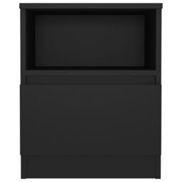 Berkfield Home Bed Cabinets 2 pcs Black 40x40x50 cm Engineered Wood - Size: 40 x 40 x 50 cm - thumbnail 4