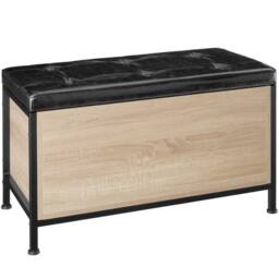 tectake Storage Bench Calico in Light Oak - thumbnail 2