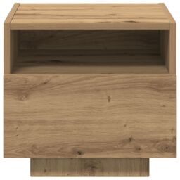 Berkfield Home Bedside Cabinets with LED Lights 2 pcs Artisan Oak 40x39x37 cm in Brown - Size: 40 x 39 x 37 cm - thumbnail 8