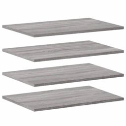 Berkfield Home Wall Shelves 4 pcs Grey Sonoma 60x40x1.5 cm Engineered Wood - thumbnail 2