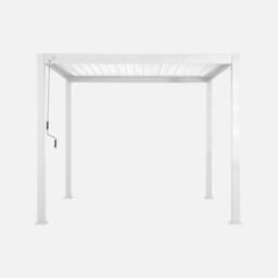 sweeek Louvered Pergola Aluminium 3 X 3m V2 in White - thumbnail 2