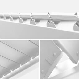 sweeek Louvered Pergola Aluminium 3 X 3m V2 in White - thumbnail 4