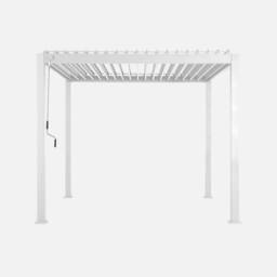 sweeek Louvered Pergola Aluminium 3 X 3m V2 in White - thumbnail 3