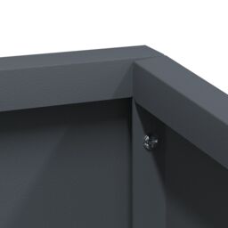 Berkfield Home Plastic Planter Anthracite Plastic Medium Durable - thumbnail 7