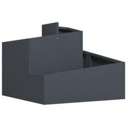 Berkfield Home Plastic Planter Anthracite Plastic Medium Durable - thumbnail 2