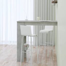 Berkfield Home Wall Bar Table Concrete Grey 102x45x103.5 cm Engineered Wood - thumbnail 6