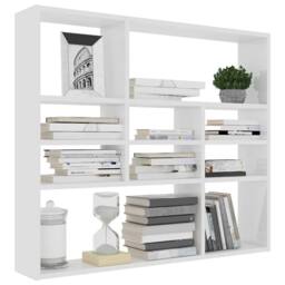 Berkfield Home Wall Shelf White 90x16x78 cm Engineered Wood - Size: 90 x 16 x 78 cm - thumbnail 3