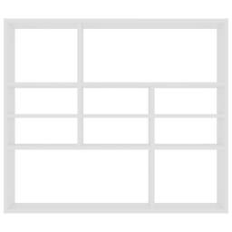 Berkfield Home Wall Shelf White 90x16x78 cm Engineered Wood - Size: 90 x 16 x 78 cm - thumbnail 5