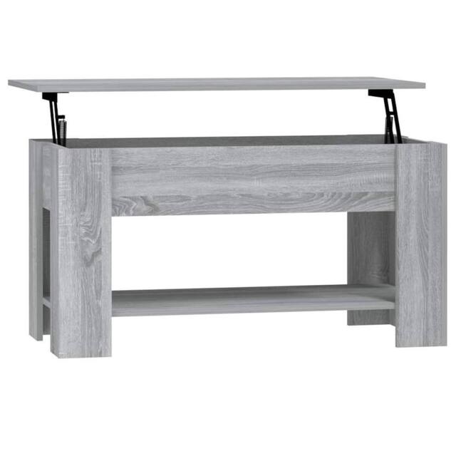 Berkfield Home Coffee Table Grey Sonoma 101x49x52 cm Engineered Wood - Size: 101 x 49 x 52 cm - image 1
