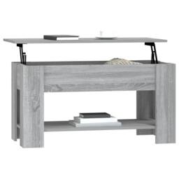 Berkfield Home Coffee Table Grey Sonoma 101x49x52 cm Engineered Wood - Size: 101 x 49 x 52 cm - thumbnail 7