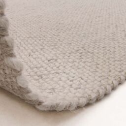 The Rug Shop UK Cream Modern Easy to Clean Handmade Plain Area Rug - Size: 200 cm x 290 cm - thumbnail 6