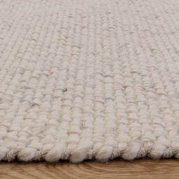 The Rug Shop UK Cream Modern Easy to Clean Handmade Plain Area Rug - Size: 200 cm x 290 cm - thumbnail 8