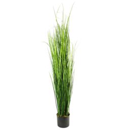 Leaf 130cm Artificial Onion Grass Plant with Copper Metal Plater in Green - thumbnail 6