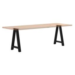 Berkfield Home Modern Coffee Table Legs A-Shaped 2 pcs Black¬†60x(72-73) cm Steel in Black - thumbnail 8