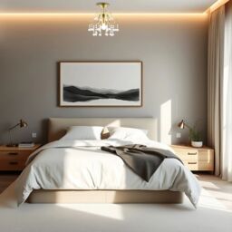 Happy Homewares Waterfall Satin Gold Ceiling Light Fitting with Clear Acrylic Spheres - thumbnail 7
