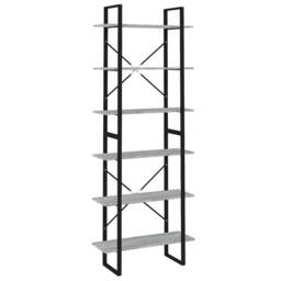 Berkfield Home High Cabinet Grey Sonoma 80x30x210 cm Engineered Wood - Size: 80 x 30 x 210 cm - thumbnail 1