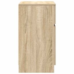 Berkfield Home Bedside Cabinets 2 pcs Sonoma Oak 39x35x65 cm Engineered Wood - Size: 39 x 35 x 65 cm - thumbnail 8